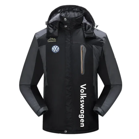 Volkswagen Exclusive Logo Detachable Hood Fleece Jacket OUFADFJ0611VWZ