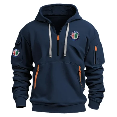 Alfa Romeo Exclusive Logo Hoodie Half Zipper OUFAHHZ0819AFZ