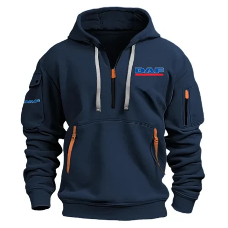 DAF Trucks Exclusive Logo Hoodie Half Zipper OUFAHHZ0819DAZ