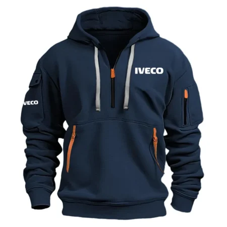 Iveco Exclusive Logo Hoodie Half Zipper OUFAHHZ0819IVZ