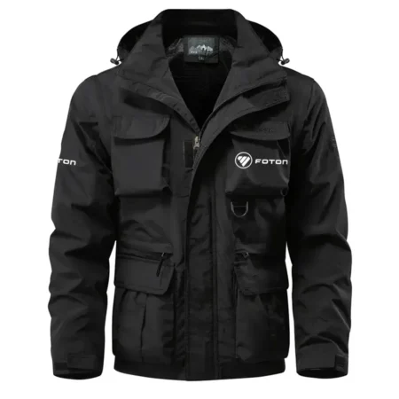 Foton Exclusive Logo Waterproof Multi Pocket Jacket Detachable Hood and Sleeves OUFAMPJ0819FOZ