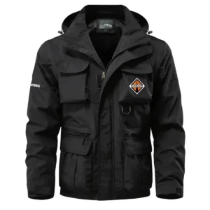 Western Star Exclusive Logo Waterproof Multi Pocket Jacket Detachable Hood and Sleeves OUFAMPJ0819WSZ