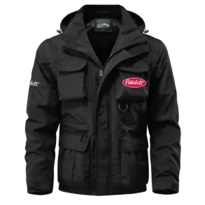 Kenworth Exclusive Logo Waterproof Multi Pocket Jacket Detachable Hood and Sleeves OUFAMPJ0819KWZ