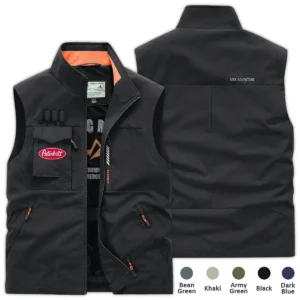 Peterbilt Exclusive Logo Waterproof Multi Pocket Jacket Detachable Hood and Sleeves OUFAMPJ0819PTZ