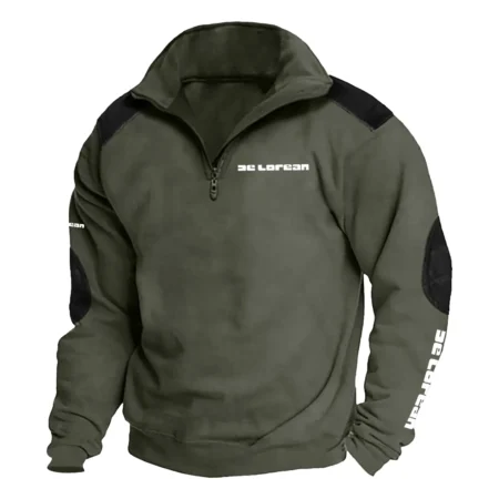 DeLorean Exclusive Logo Tactical Quarter-Zip Sweatshirt OUFASCS0819DLZ