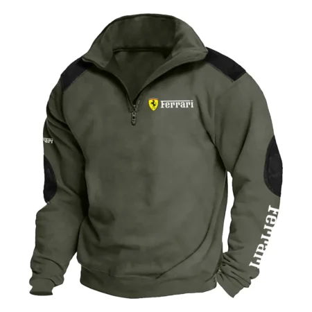 Ferrari Exclusive Logo Tactical Quarter-Zip Sweatshirt OUFASCS0819FIZ