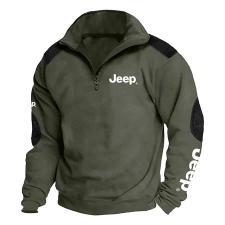 Jeep Exclusive Logo Tactical Quarter-Zip Sweatshirt OUFASCS0819JEZ