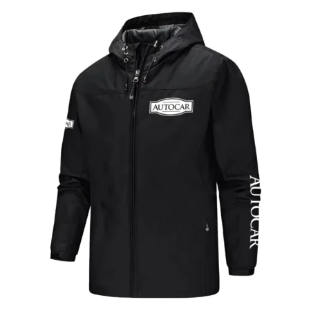 Autocar Exclusive Logo Softshell Rain Jacket, Waterproof, Breathable, Windbreaker Jacket OUFASGRJ0819AOZ