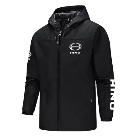 Hino Trucks Exclusive Logo Softshell Rain Jacket, Waterproof, Breathable, Windbreaker Jacket OUFASGRJ0819HNZ