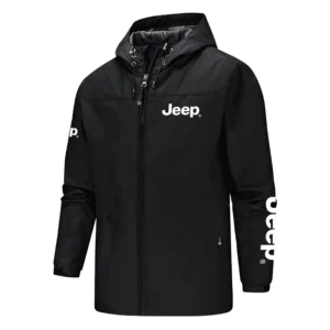 Jeep Exclusive Logo Waterproof Multi Pocket Jacket Detachable Hood and Sleeves OUFAMPJ0819JEZ