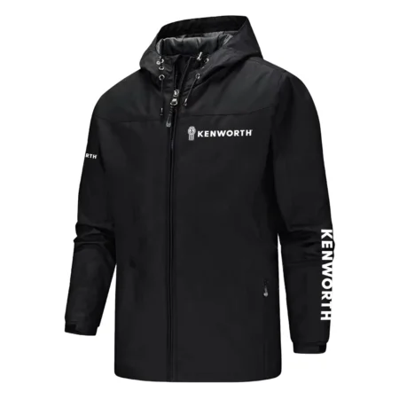 Kenworth Exclusive Logo Softshell Rain Jacket, Waterproof, Breathable, Windbreaker Jacket OUFASGRJ0819KWZ