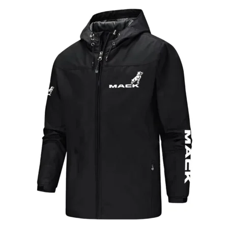 Mack Trucks Exclusive Logo Softshell Rain Jacket, Waterproof, Breathable, Windbreaker Jacket OUFASGRJ0819MTZ