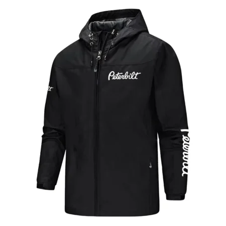 Peterbilt Exclusive Logo Softshell Rain Jacket, Waterproof, Breathable, Windbreaker Jacket OUFASGRJ0819PTZ