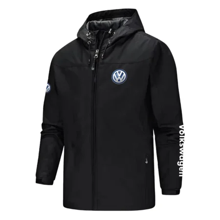 Volkswagen Exclusive Logo Softshell Rain Jacket, Waterproof, Breathable, Windbreaker Jacket OUFASGRJ0819VWZ