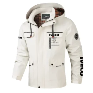 Iveco Exclusive Logo Softshell Rain Jacket, Waterproof, Breathable, Windbreaker Jacket OUFASGRJ0819IVZ