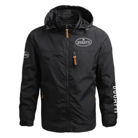 Bugatti Exclusive Logo Waterproof Outdoor Jacket Detachable Hood OUFAWOJ0819BGZ