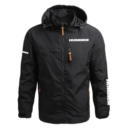 Hummer Exclusive Logo Waterproof Outdoor Jacket Detachable Hood OUFAWOJ0819HUZ