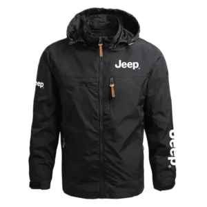 Jeep Exclusive Logo Waterproof Multi Pocket Jacket Detachable Hood and Sleeves OUFAMPJ0819JEZ