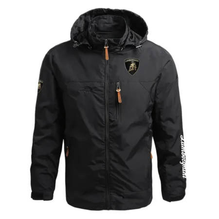 Lamborghini Exclusive Logo Waterproof Outdoor Jacket Detachable Hood OUFAWOJ0819LBGZ