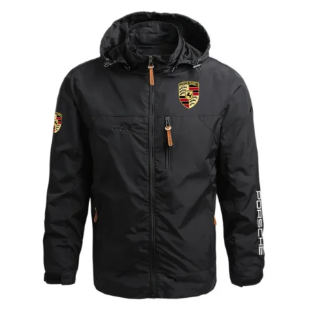 Porsche Exclusive Logo Waterproof Outdoor Jacket Detachable Hood OUFAWOJ0819POSZ