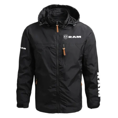 Ram Exclusive Logo Waterproof Outdoor Jacket Detachable Hood OUFAWOJ0819RMZ