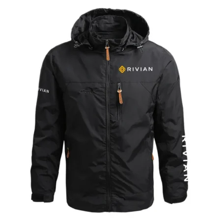 Rivian Exclusive Logo Waterproof Outdoor Jacket Detachable Hood OUFAWOJ0819RVZ