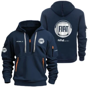 Fiat 124 Spider Hoodie Half Zipper SNOVHHZ25FTSPI