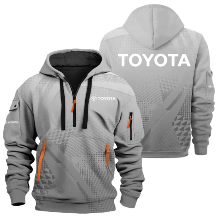 Toyota Exclusive Logo Hoodie Half Zipper OUFAHHZ3D081907TYZ