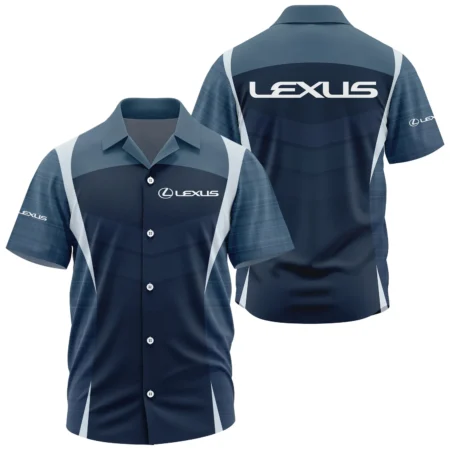Lexus Exclusive Logo Short Sleeve Camp Collar Shirt OUFAHWS3D081903LXZ