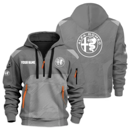 Alfa Romeo Exclusive Logo Hoodie Half Zipper HTHHZ03AFZZ