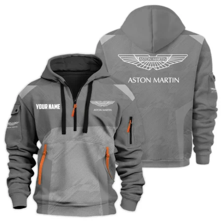 Aston Martin Exclusive Logo Hoodie Half Zipper HTHHZ03AMZZ