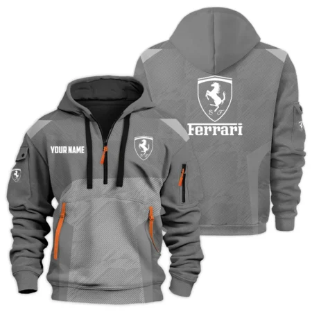 Ferrari Exclusive Logo Hoodie Half Zipper HTHHZ03FIZZ