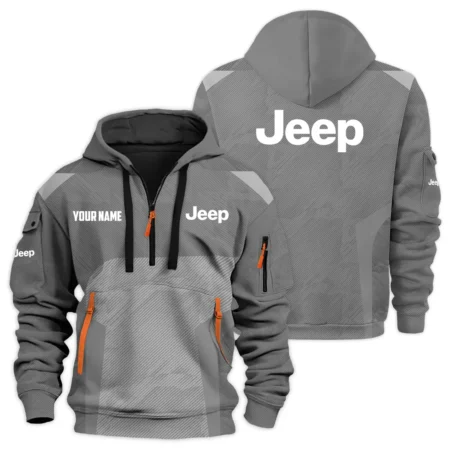 Jeep Exclusive Logo Hoodie Half Zipper HTHHZ03JEZZ