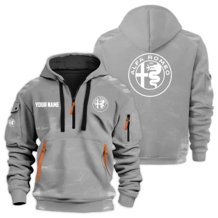 Alfa Romeo Exclusive Logo Hoodie Half Zipper HTHHZ04AFZ