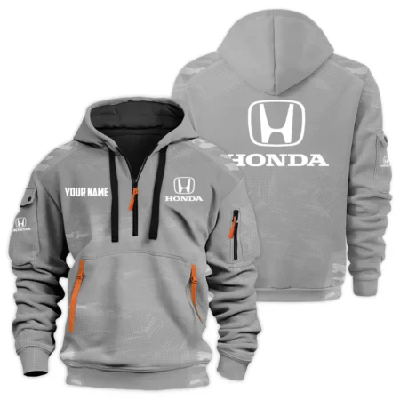 Honda Exclusive Logo Hoodie Half Zipper HTHHZ04H1Z