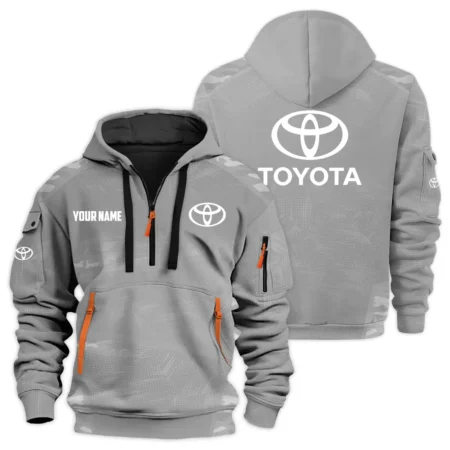 Toyota Exclusive Logo Hoodie Half Zipper HTHHZ04TYZ