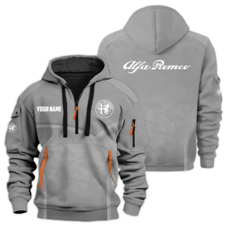 Alfa Romeo Exclusive Logo Hoodie Half Zipper HTHHZ05AFZ