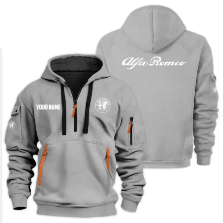 Alfa Romeo Exclusive Logo Hoodie Half Zipper HTHHZ06AFZ