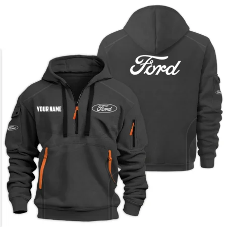 Ford Exclusive Logo Hoodie Half Zipper HTHHZ07F1Z