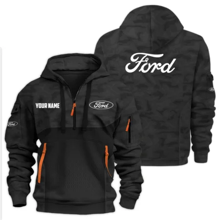 Ford Exclusive Logo Hoodie Half Zipper HTHHZ09F1Z