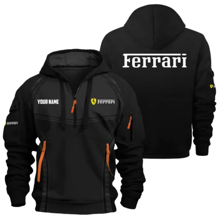 Ferrari Exclusive Logo Hoodie Half Zipper OUFAHHZ081914FIZ