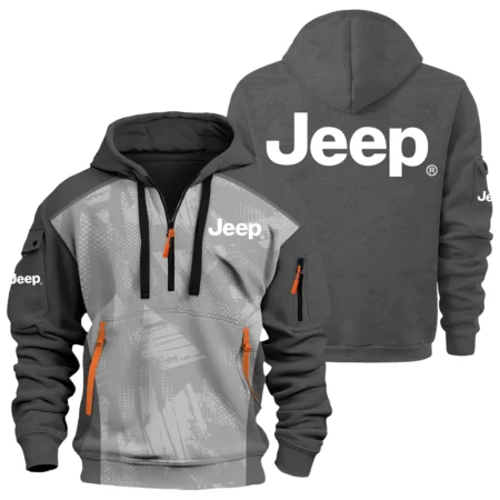 Jeep Exclusive Logo Hoodie Half Zipper OUFAHHZ3D081910JEZ