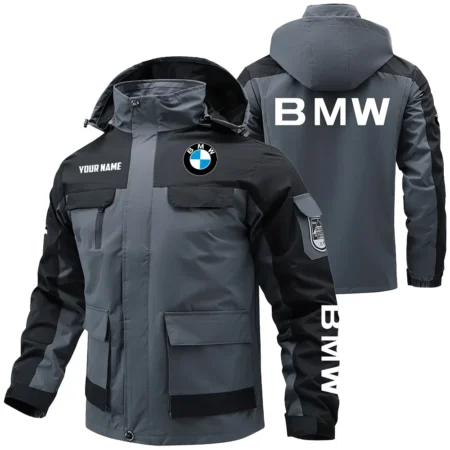 BMW Exclusive Logo Water Resistant Outdoor Jacket Detachable Hood OUFAV203A0819BMWZ