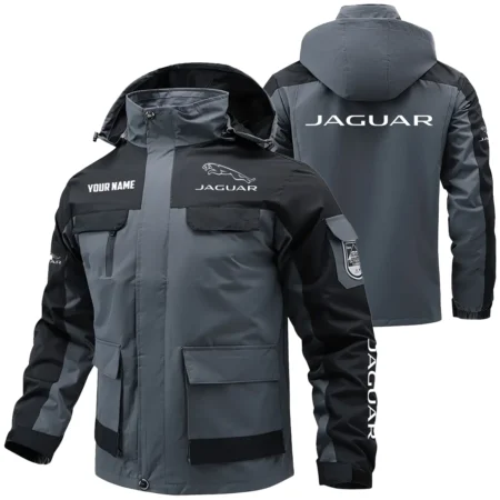 Jaguar Exclusive Logo Water Resistant Outdoor Jacket Detachable Hood OUFAV203A0819JUZ