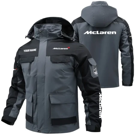 McLaren Exclusive Logo Water Resistant Outdoor Jacket Detachable Hood OUFAV203A0819McLZ