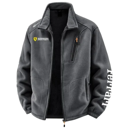 Ferrari Exclusive Logo Plush Fleece JacketOUFAV2090819FIZ