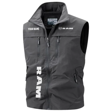 Ram Exclusive Logo Multi-Pocket Sleeveless Vest OUFAV2100819RMZ