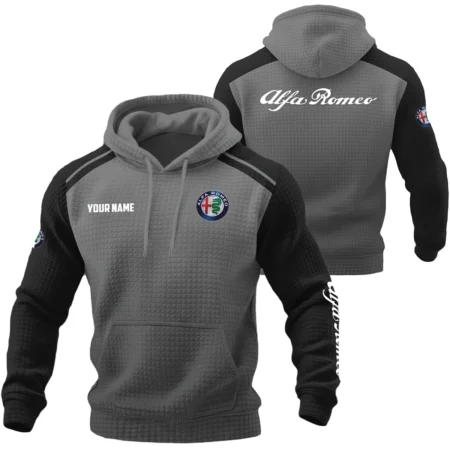 Alfa Romeo Exclusive Logo Waffle Quilted Hoodie OUFAH358081901AFZ