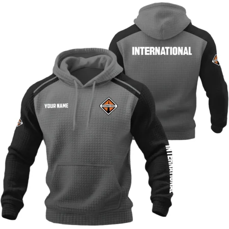 International Trucks Exclusive Logo Waffle Quilted Hoodie OUFAH358081901INZ
