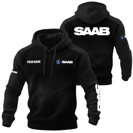 Saab Exclusive Logo Waffle Quilted Hoodie OUFAH358081902SBZ